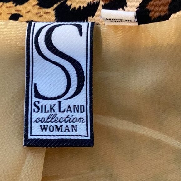 Silk Land Collection women's jacket Leopard pattern size 1 XL - Picture 5 of 6